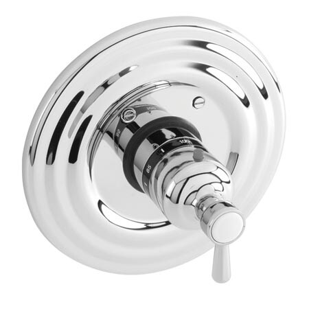 Newport Brass 3/4" Round Thermostatic Trim Plate With Handle in Polished Chrome 3-1664TR/26